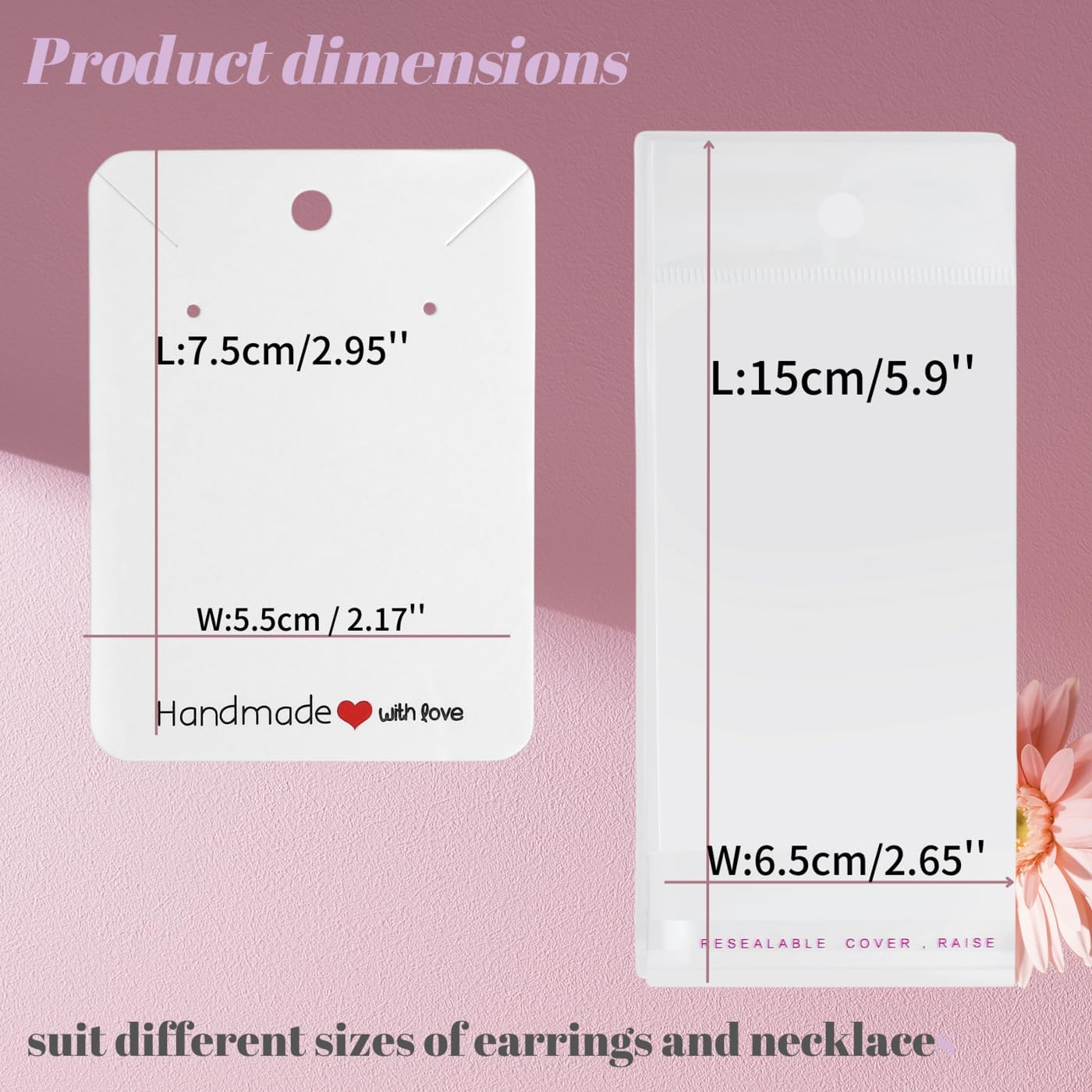 XIANNVXI Earring Display Cards - 100 Pcs