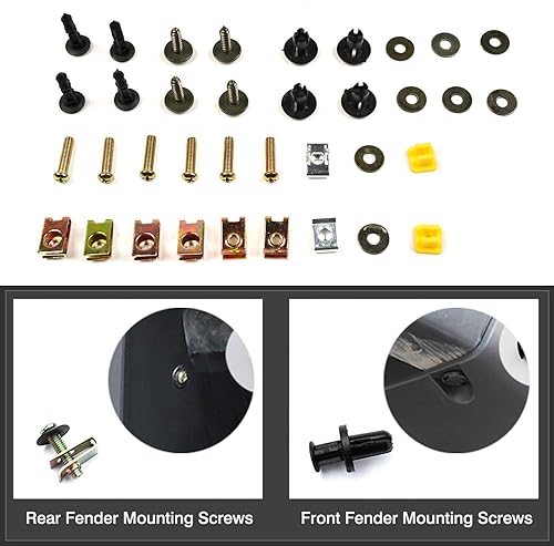 Vista 12 de Powerty Ajuste personalizado para guardabarros Toyota RAV4 2025 2024 2023 2022 2022 2021 2020 2019 protectores contra salpicaduras moldeados