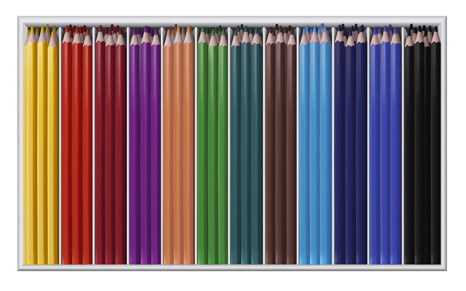 Jovi - Caja económica con 144 lápices de madera, colores surtidos (739)