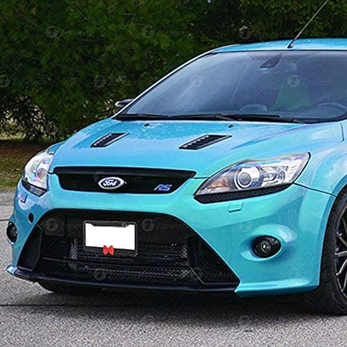 Miniatura 6 de ZONETECH Marco brillante para placa de matrícula con diamantes de imitación (marco de diamantes de imitación con lazo rojo, 1 unidad)