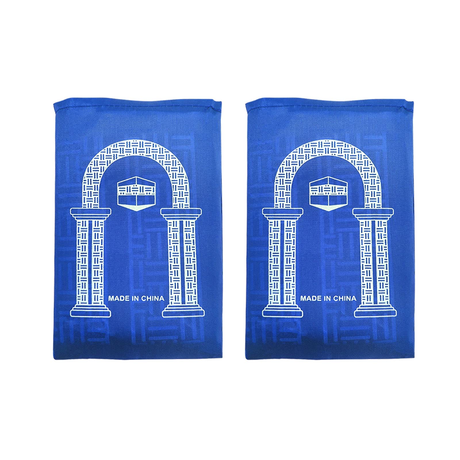 Windplusya Prayer Mats Muslim, Pocket Travel Foldable Portable Waterproof Prayer Mat Rug, Islamic Travel Worship Prayer Mat Fabric Pilgrimage Mat, Salah Sajadah Gift Ramadan Eid (2, blue)