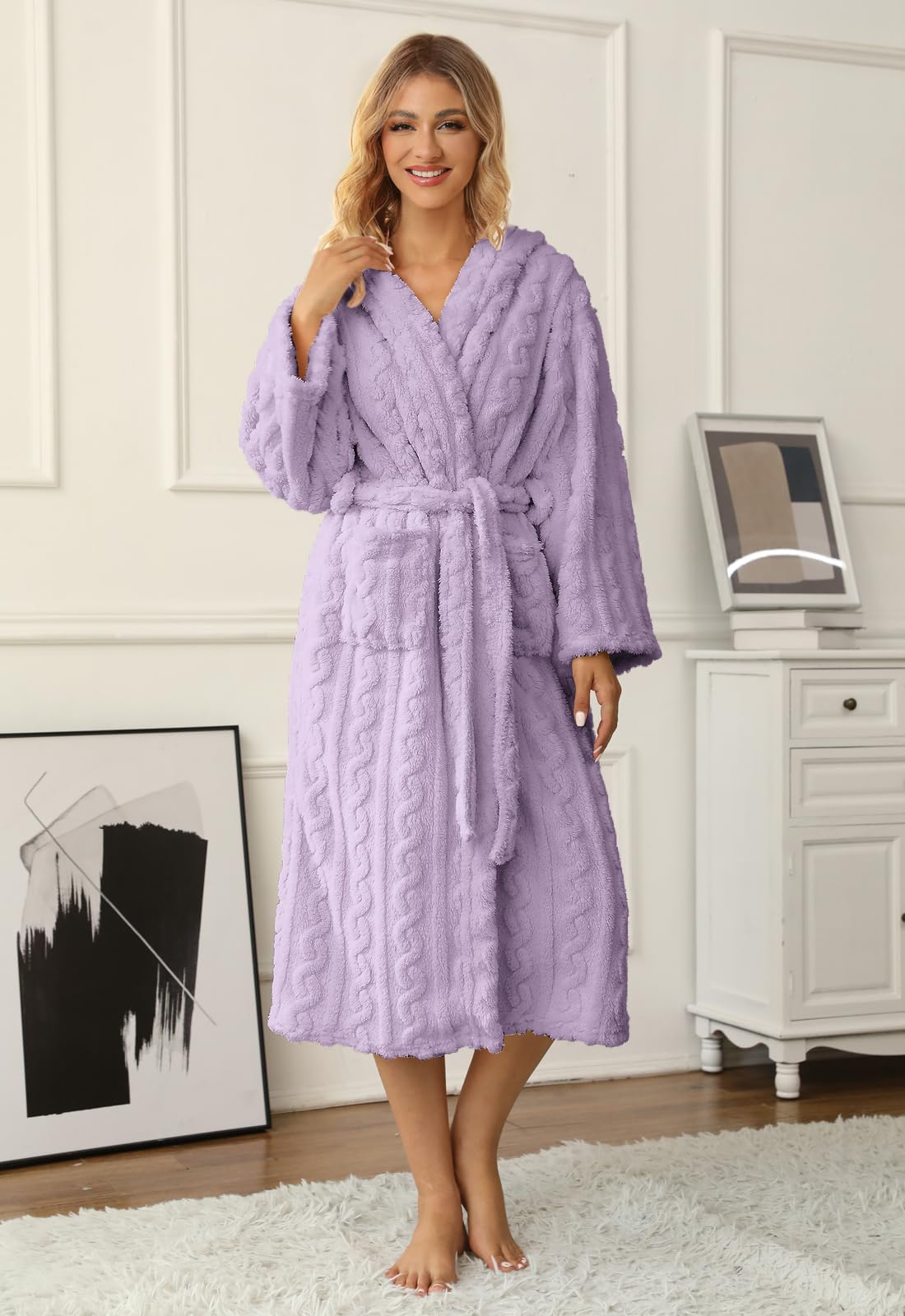 Ameyda Kids' & Adult Soft Flannel Bathrobes, 1 Year - Adult XL