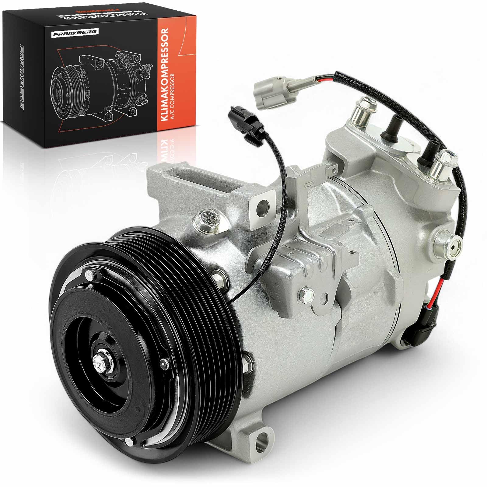 Frankberg Compressore dell'aria condizionata Compatibile con Qashqai II Scénic III Kadjar 1K0820808G