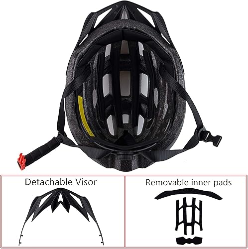 Miniatura 4 de Cascos de bicicleta para adultos, casco de bicicleta ajustable para hombre y mujer, casco ligero de carretera y montaña, ciclismo de seguridad con