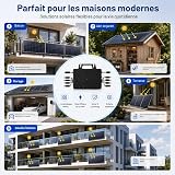 Micro Inverter 2250 W, Solar PV Inverter with WiFi, IP67 Waterproof, with 5 m AC Cable for Balcony Power Plant, Integrated MPPT, App Control, Plug Play - 6