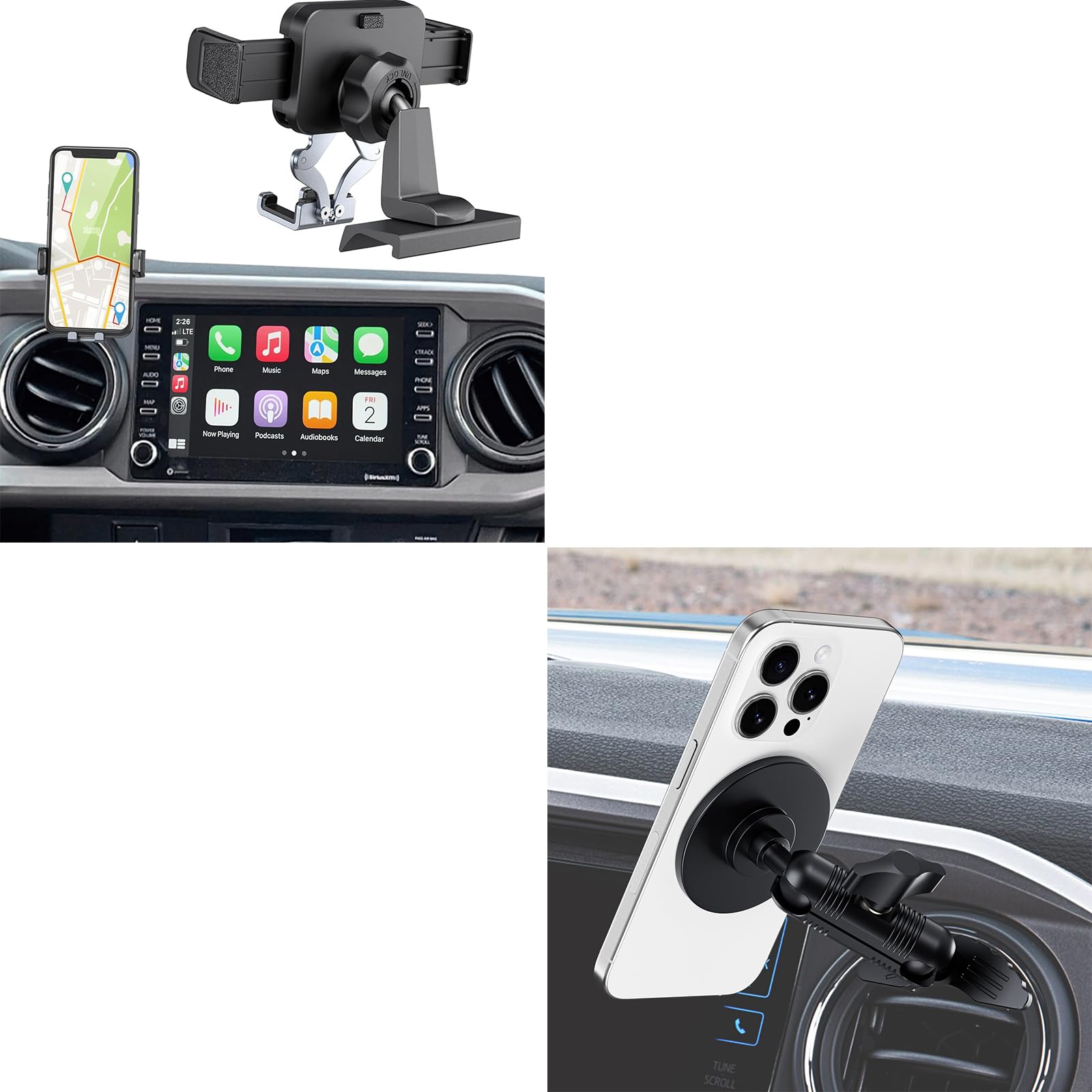 Kaishengyuan Dashboard Phone Holder 3rd Gen Tacoma Car Vent Magnetic Phone Mount for Tacoma 2016 2017 2018 2019