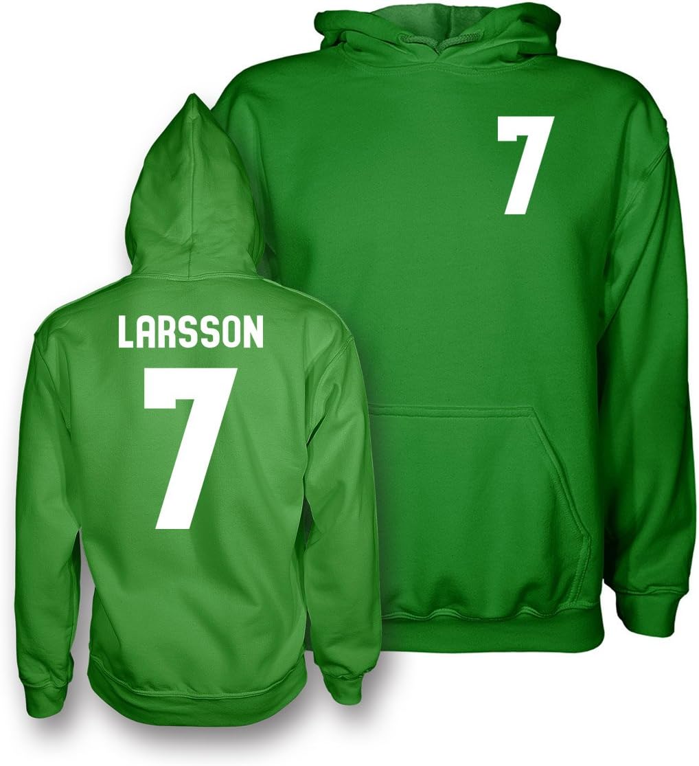 Larsson 7 Celtic Style Kids Hoodie 15/16 (Green/White) - XLB (12-13yrs)