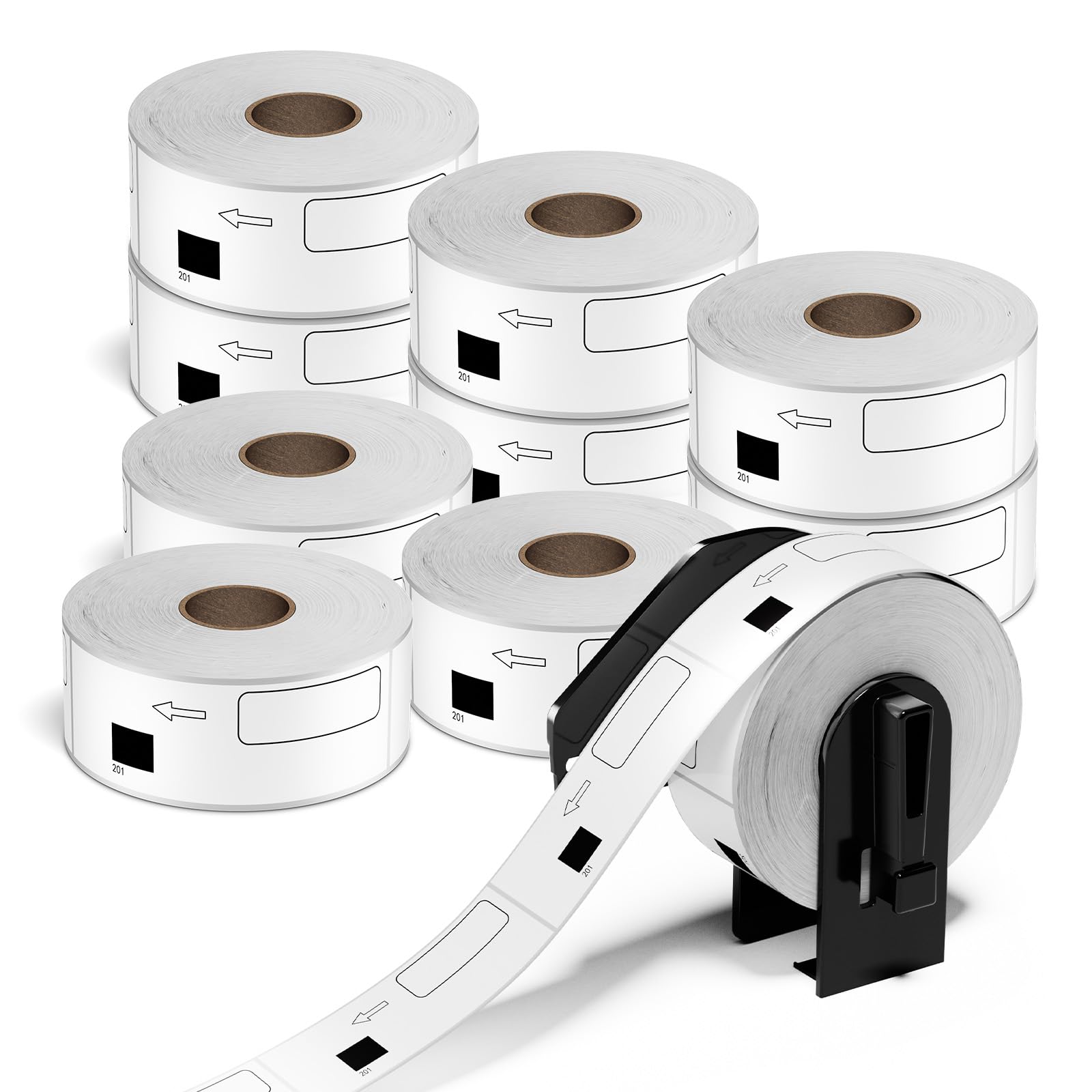 10 Rolls 29mm x 90mm Address Labels Replacement for Brother DK-11201 DK11201 Shipping Labels Compatible with Brother QL-500 550 570 700 710W 720NW 800 810W 820NWB 1050 1110NWB