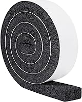 Vista 10 de Yotache Esponja de compresión máxima 1 x 1/2 pulgadas, goma espuma tira adhesiva para aislamiento, burlete, bloqueador de huecos, anti-vibración