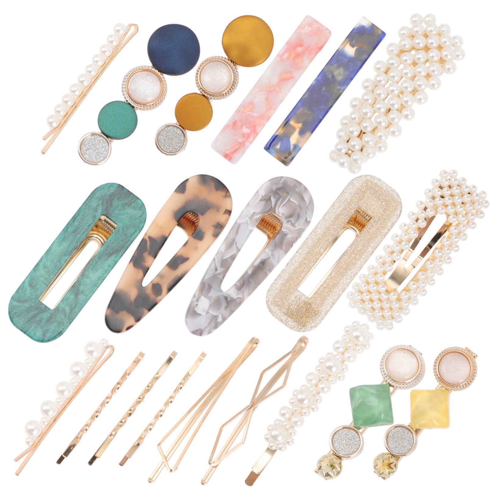 MAGICLULU Lot De 3 Barrettes À Cheveux Épaisses Pour Femmes Élégantes Accessoires Pour Cheveux Pour Filles 20 Pièces X 3