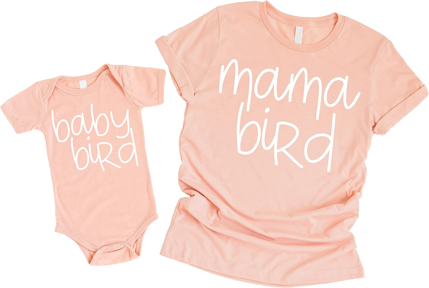 Olive Loves Apple Mama Bird Shirt and Baby Bird Bodysuit Mommy & Me Matching Outfits