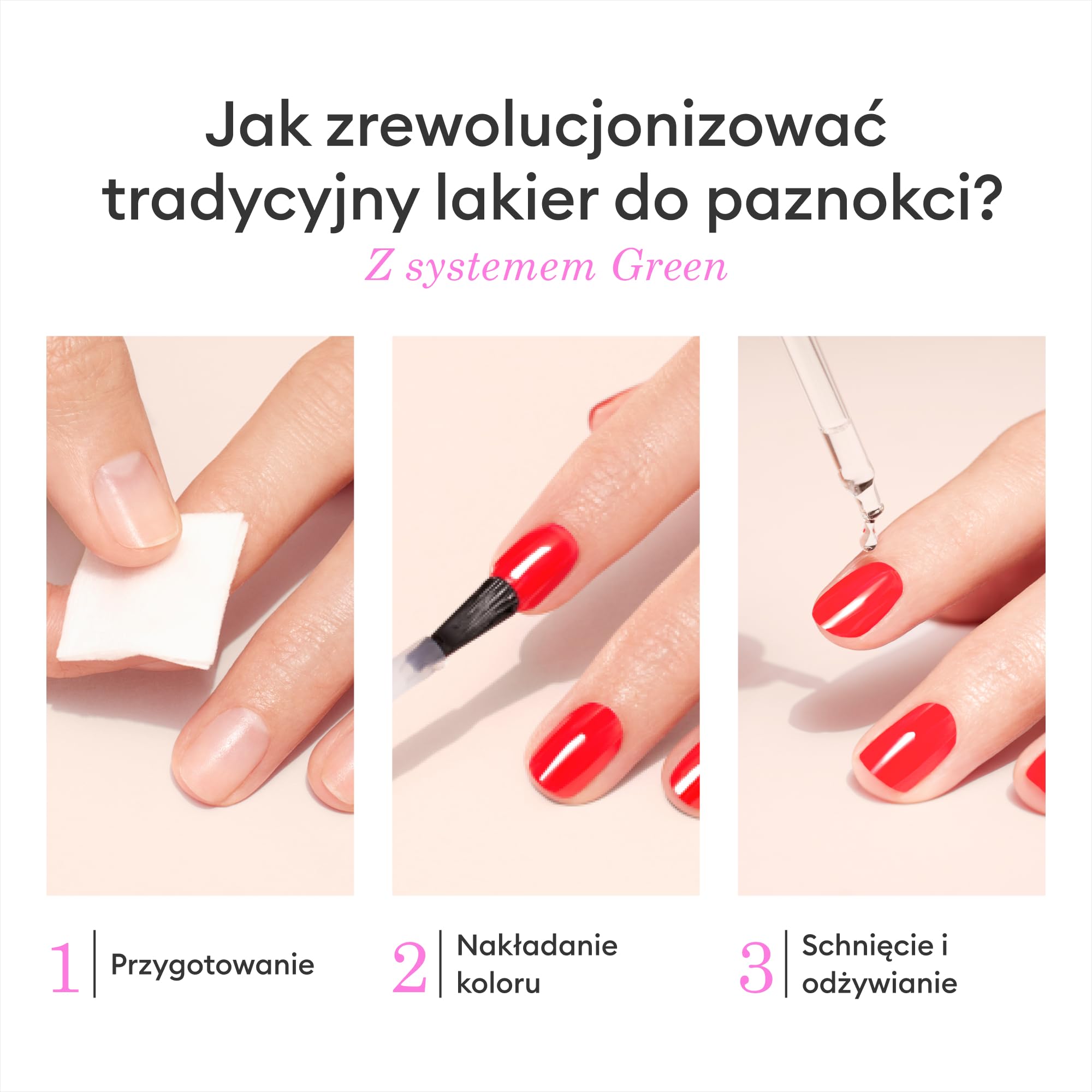 Manucurist Green™ Rose Routin (Hortencia) - Profesjonalny zestaw do manicure'u wegańskiego: 1 odtłuszczacz, 1 lakier do paznokci Hortencia, 1 lakier do paznokci, suche