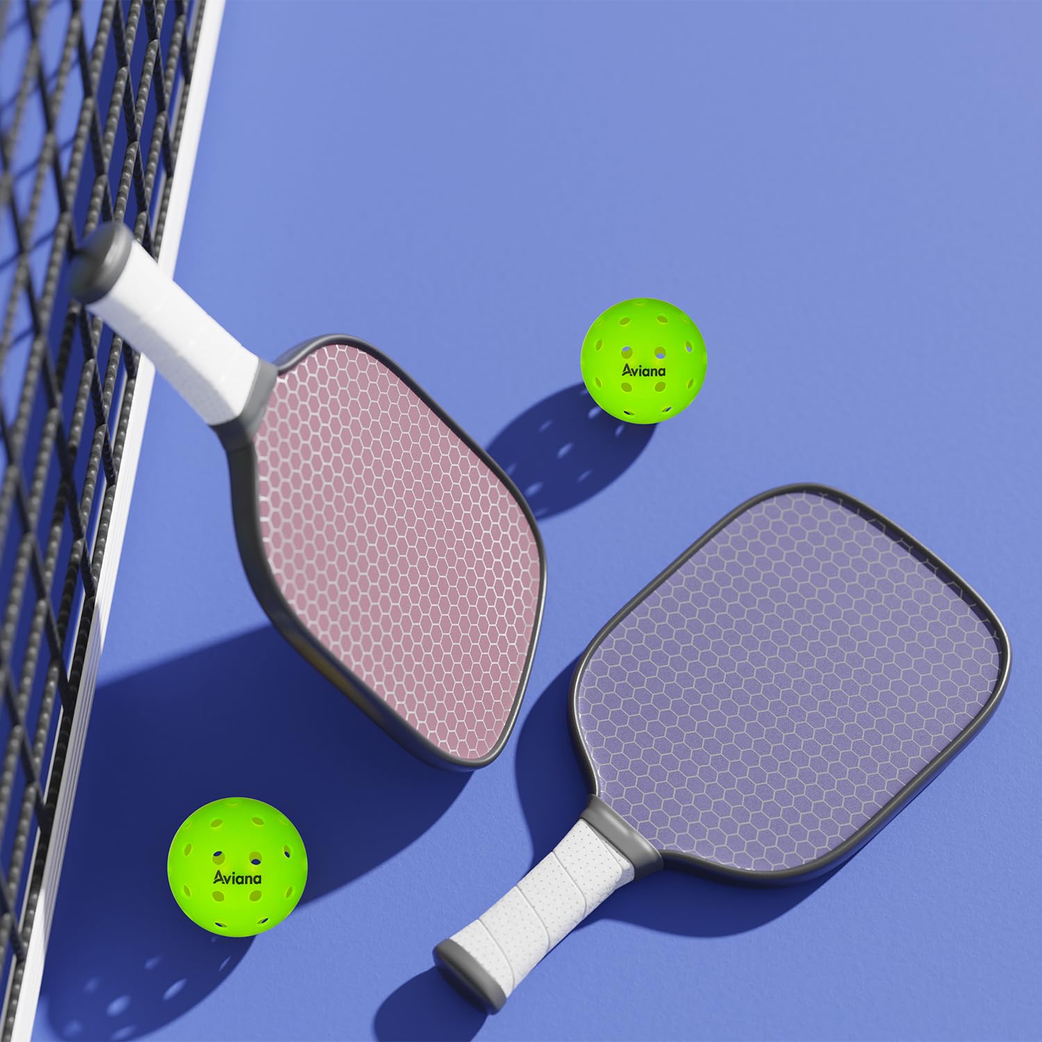 Palline da pickleball a 40 fori, palline da pickleball per esterni, confezione da 3/6 e 12 confezioni da torneo e da competizione, rimbalzo costante, adatte per tutte le competizioni, neon