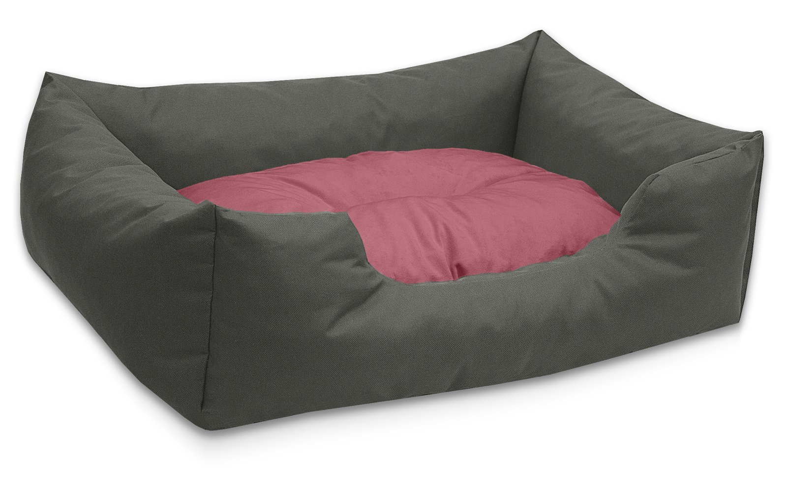 BedDog colchón para Perro Mimi S hasta XXXL, 26 Colores, Cama, sofá, Cesta para Perro, L Gris/Rose