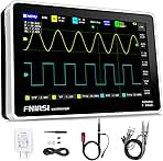 FNIRSI 1013D Plus Oscilloscope - Portable Handheld Tablet Oscilloscope with 100X High Voltage Probe, 2 Channels 100Mhz Bandwidth 1GSa/s Sampling Rate 7