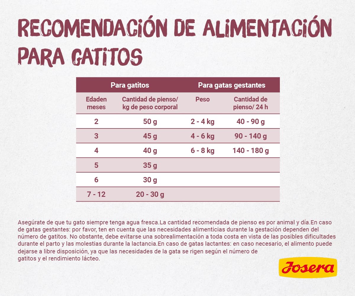 Josera Kitten (1 x 10 kg) | Alimento completo para gatas gestantes, en lactación y en crecimiento 1 unidad