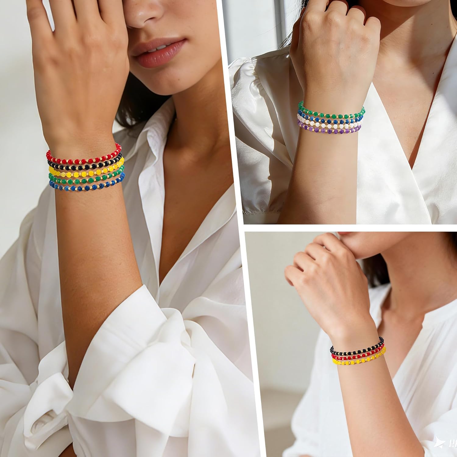 Inspirational Gifts Healing Natural Stone Bracelets for Women Anxiety Stress Relief Bracelet Handmade Jewelry for Friends Sister, Christmas Stocking Stuffers Thanksgiving Basket - Image 7