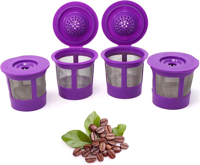 PUREHQ 4 Pack Reusable Coffee Filter Pod for Keurig 1.0 & 2.0 Machines - Replacement for Keurig K Cups - Universal Fit Most Keurig Brewers: Buy Online at Best Price in UAE