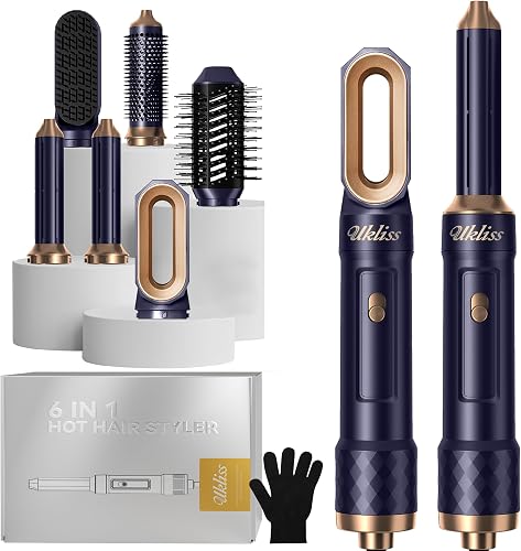 Air Styler Set Airbrush 6 en 1 Sèche-cheveux ionique avec UKLISS