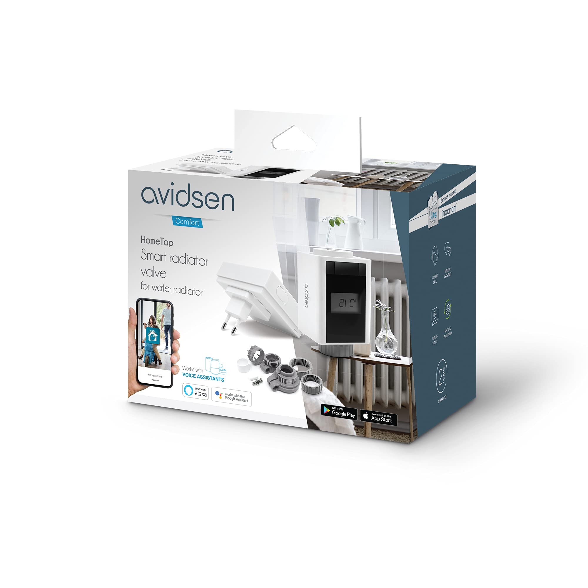 Avidsen Heizkörperthermostat Starter‑Set inklusive WLAN