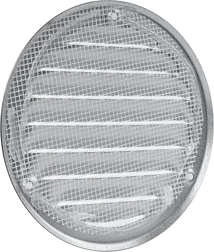 Miniatura 8 de Vent Systems Cubierta de ventilación de acero galvanizado de 4 pulgadas paquete de 5 unidades rejilla redonda de ventilación de aire cubierta de