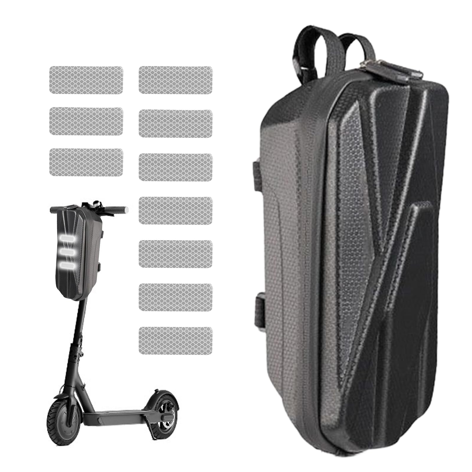Electric Scooter Backpack, Electric Scooter Bag, Large Capacity 2/3L, Waterproof and Durable, Reflective Strips, Suitable for Electric Scooters and Bicycles (C)