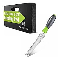 Vista 1 de WORKPRO Almohadilla extra gruesa para rodillas y paleta de jardín de acero inoxidable 5 en 1 con mango suave