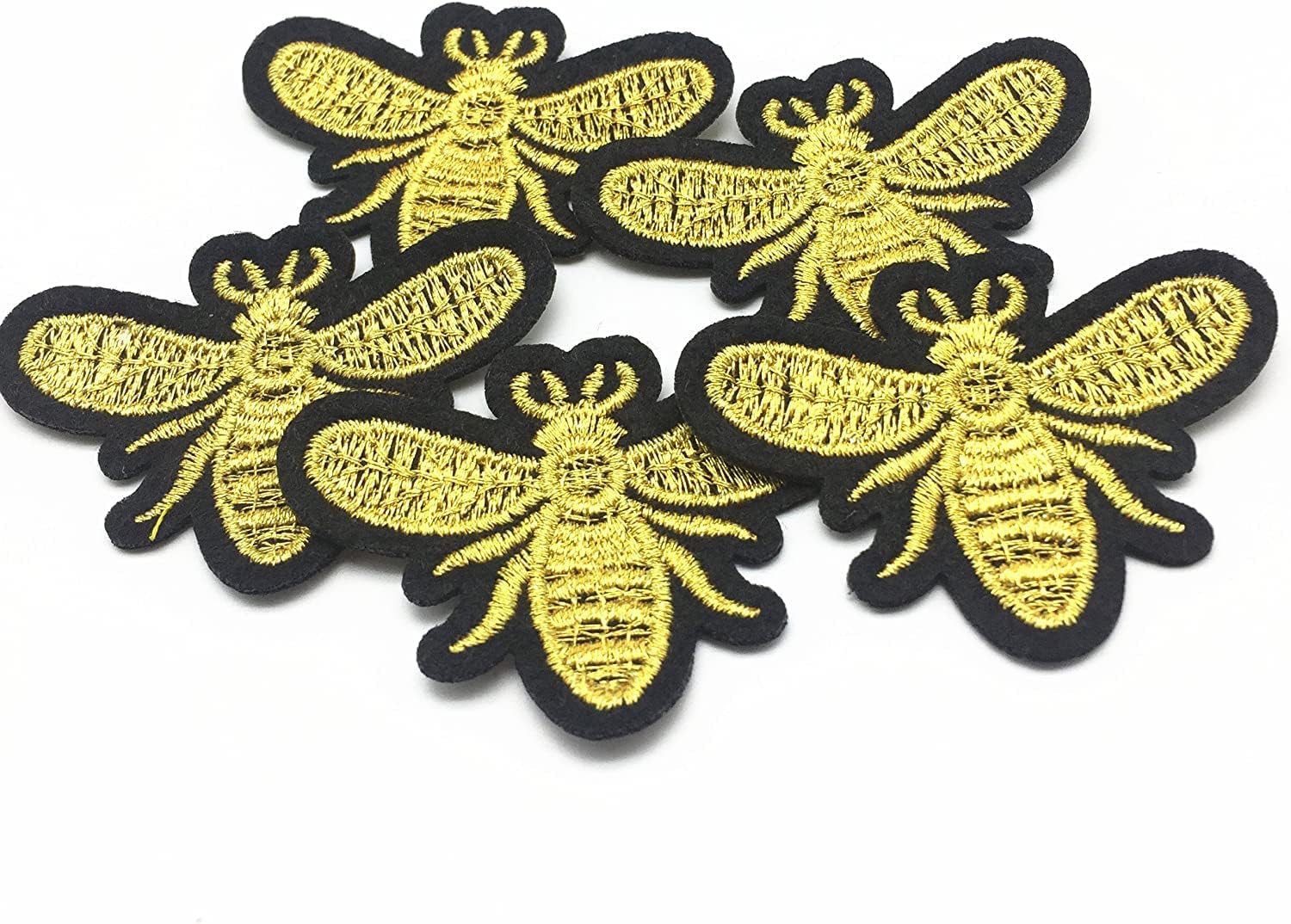 Yiasangly Bees Patches - 12 Pieces Cute Insect Embroidered Sewing Iron on Applique for Clothes, DIY Supplies, Crafts, Bags, Jackets, Jeans, Caps