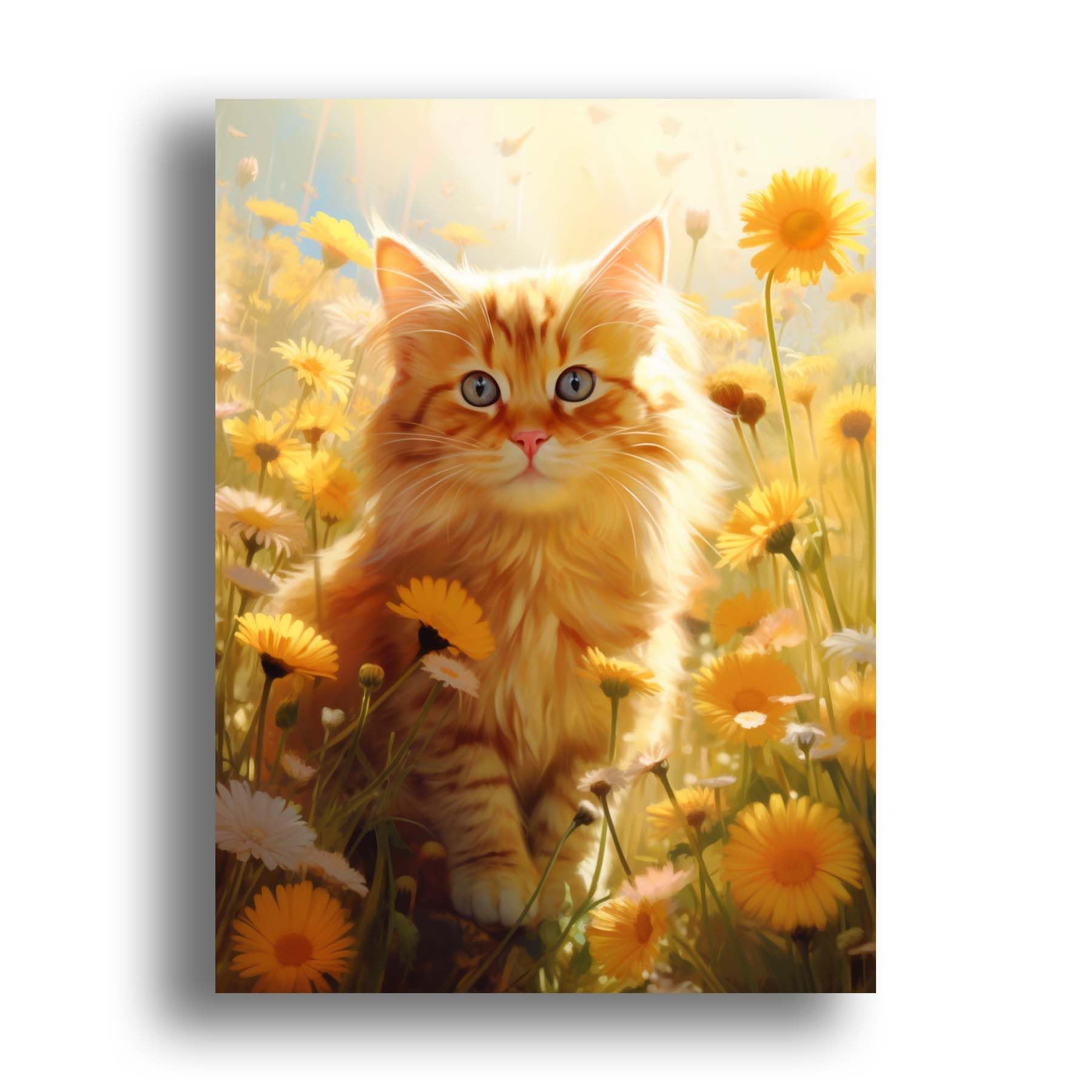 Zariocy 5D Diamond Art Kits for Adults Cat, Diamond Painting Art Animal Round Full Drill Crystal Diamond Embroidery Paintings Arts Craft for Home Office Wall Decor 12x16 inch-555