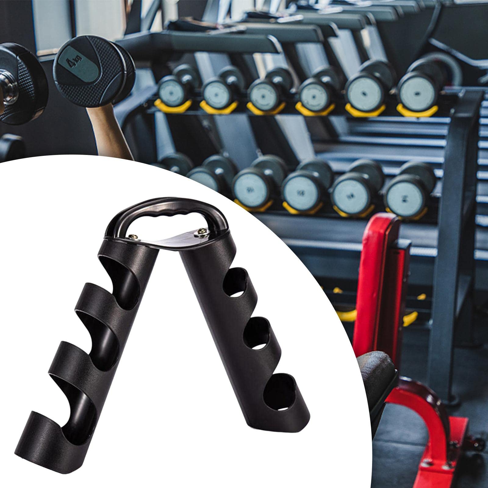 Porta Manubri Da Palestra - Supporto In Acciaio, 30x11x10cm, Organizzazione Attrezzatura Home Gym - Foto 10