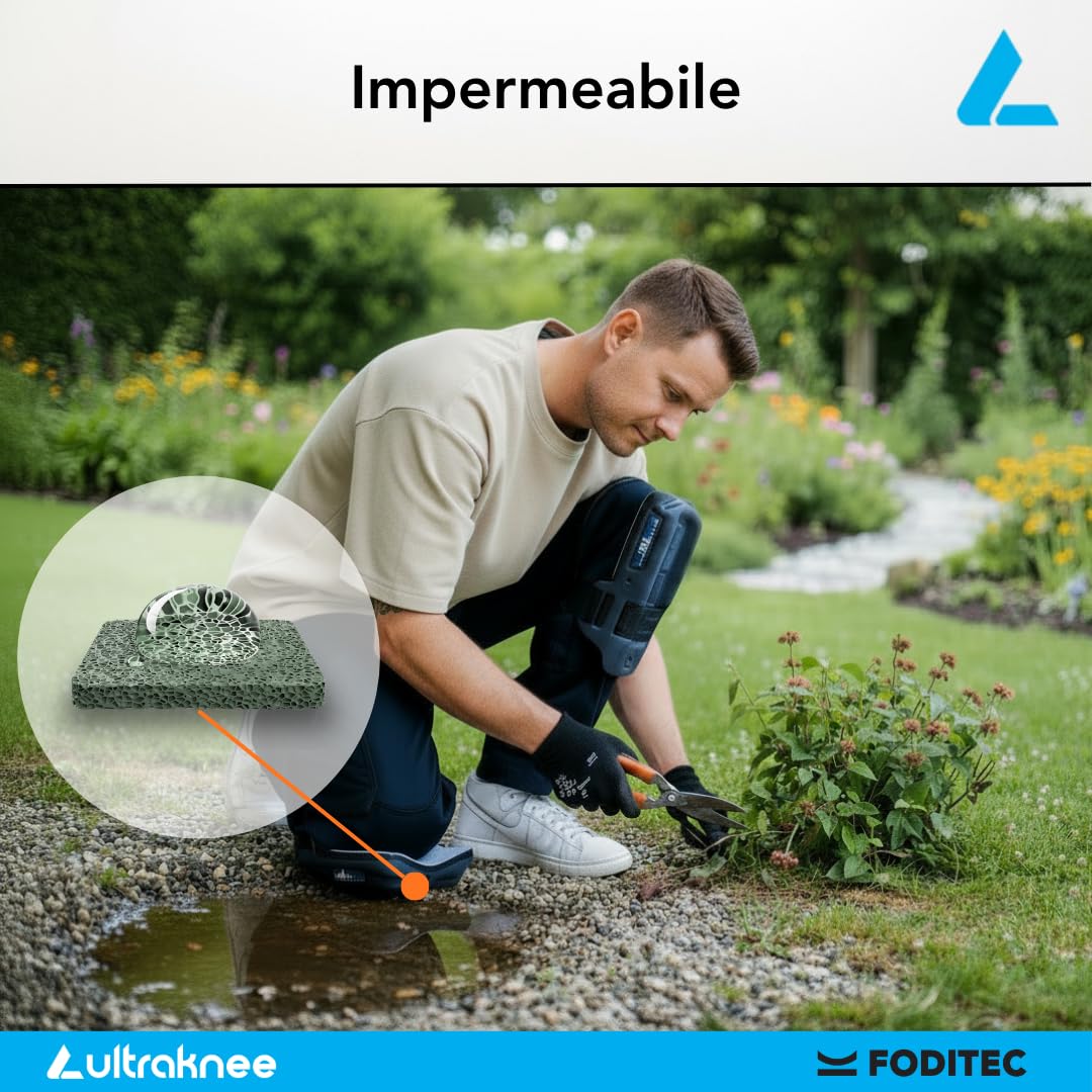 Hammock 1X | Ginocchiere da Lavoro Professionali per Cantiere & Giardinaggio | Protezione Ginocchia | Ergonomiche | Resistenti | Ginocchiere per Pantaloni da Lavoro