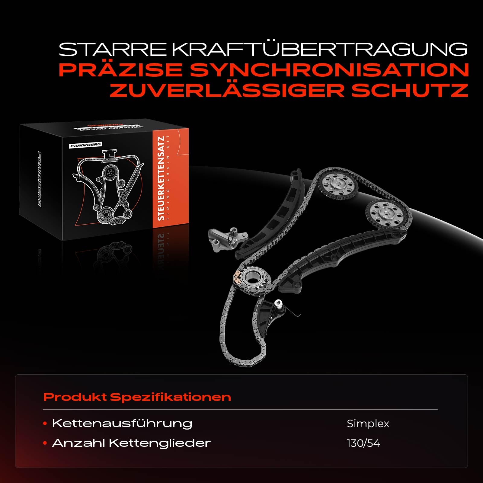 Steuerkettensatz für A3 8P1 Cordoba 6L2 Ibiza III IV 6L1 6J5 Toledo IV KG3 Fabia II 542 Octavia II 1Z3 Rapid NH3 2002-2019 03C105209AC
