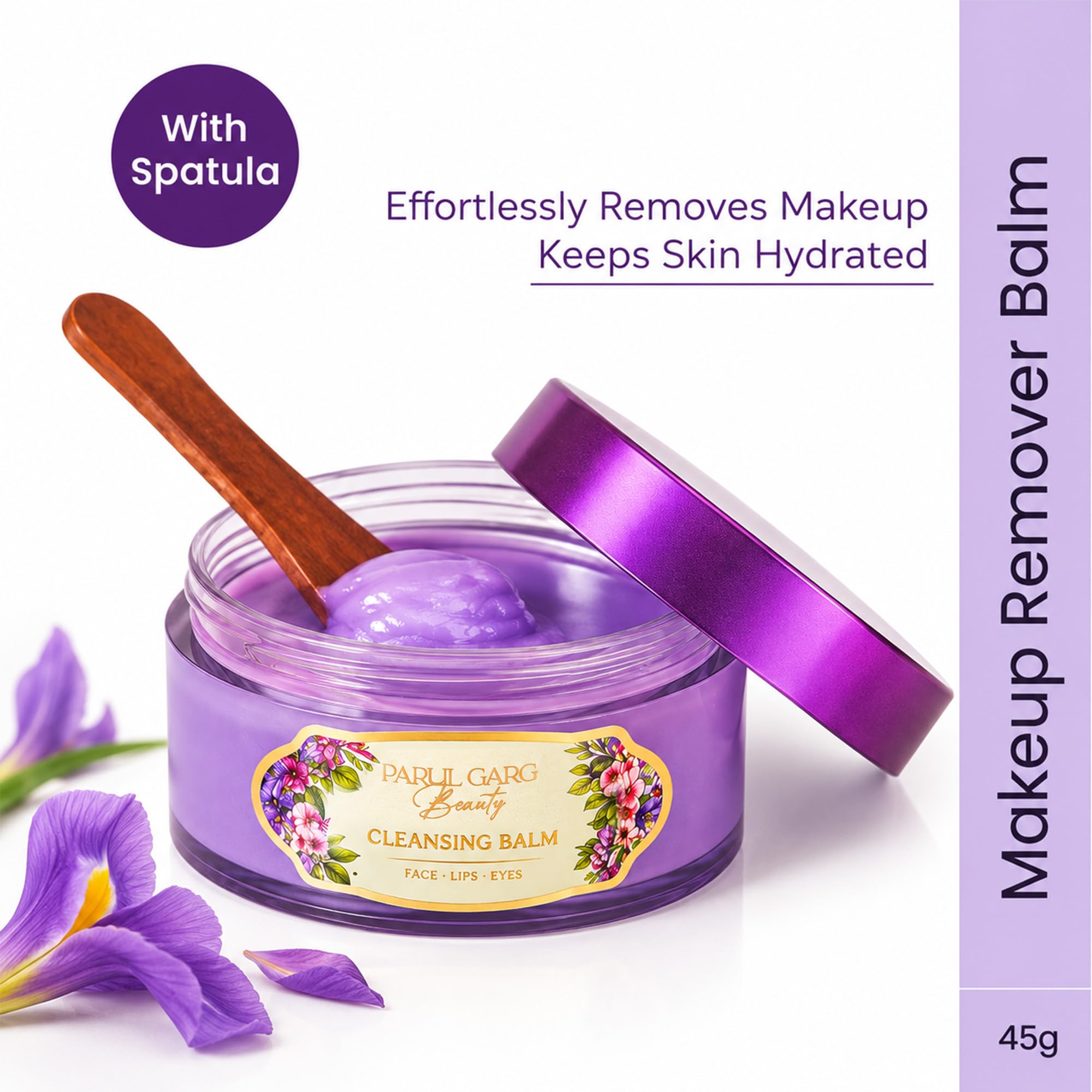 Parul Garg Beauty Cleansing Balm β Gentle Hydrating Makeup Remover | Dissolves Waterproof Makeup, Nourishes & Refreshes Skin | Non-Greasy, Lightweight, All Skin Types 4