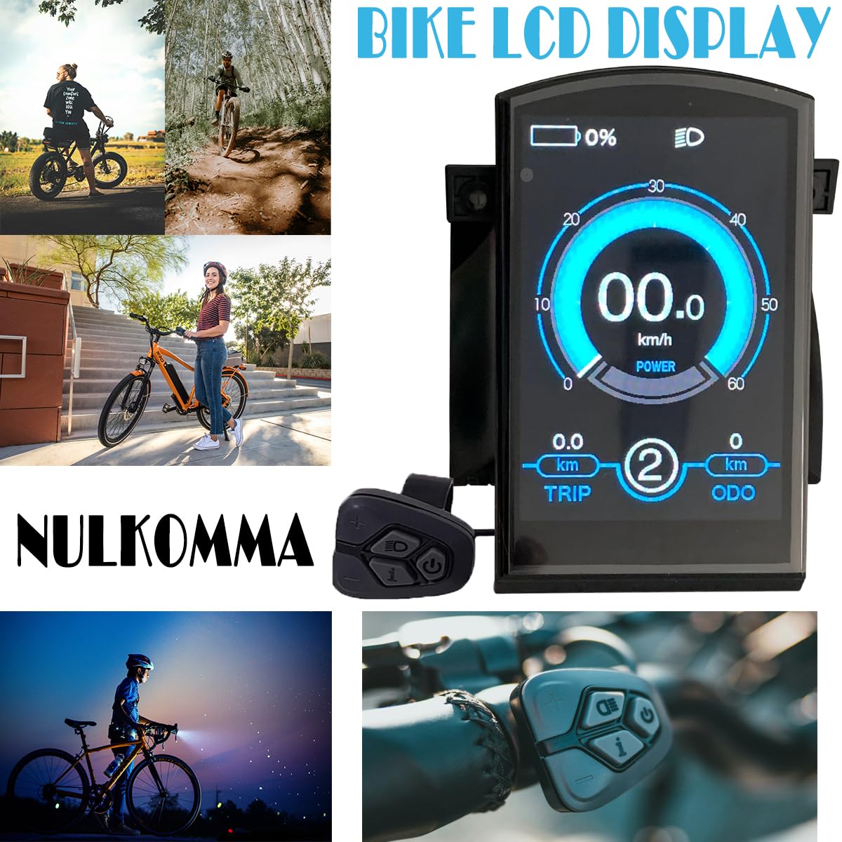 Key-DISP KD986 Ebike wyświetlacz LCD TFT miernik prędkości 36 V 48 V do roweru elektrycznego, wodoodporny zestaw do konwersji do hulajnogi elektrycznej, modyfikacji roweru elektrycznego