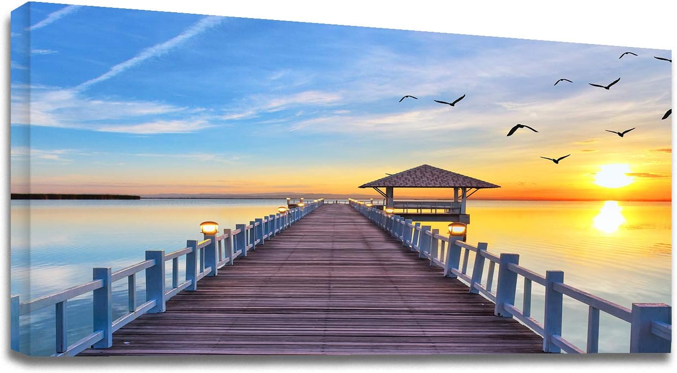 YONICA Custom Canvas Prints with Your Photos(Custom Your Size) - Personalized Pictures to Canvas Wall Art for Bedroom, Living Room, Wedding Baby Pet Family Scenery Picture