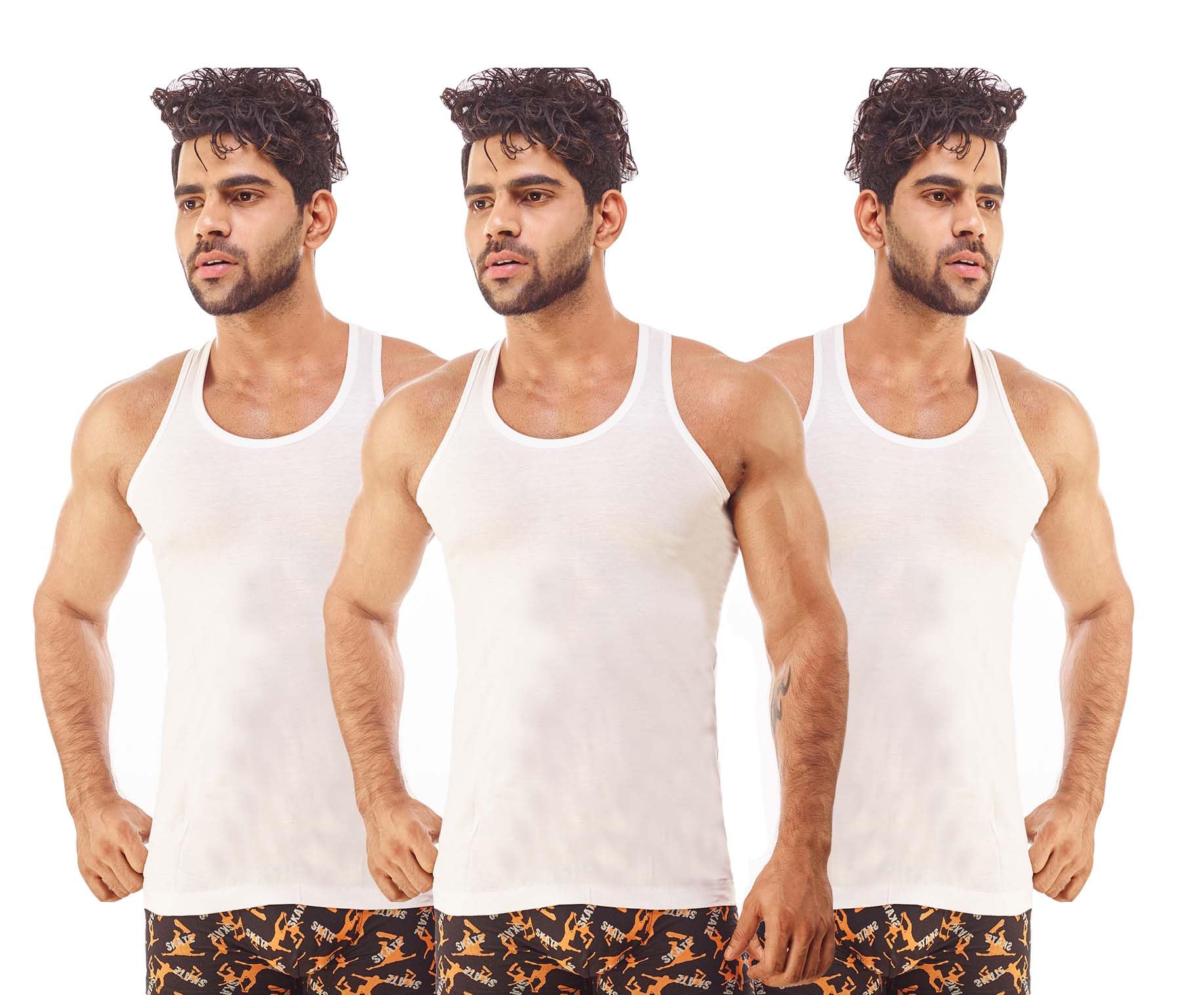 BENNY HILLSRN-Active Vest_3PCS - White