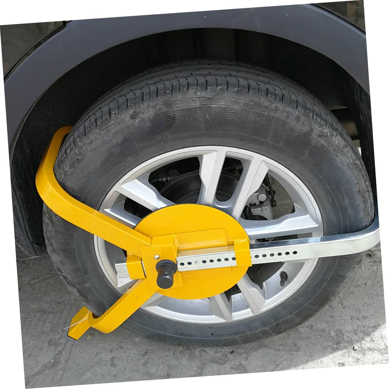 Heavy-Duty Car Wheel Clamp Anti-Theft Lock with Cover Safety Security Device for Vehicle Protection Portable Yellow Car Safety Lock