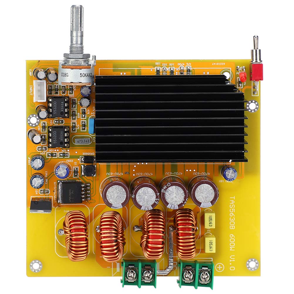 Cocoarm Płyta Wzmacniacza Mocy Moduł Wzmacniacza Klasy D TAS5630 600 W Regulowane Wzmocnienie Wyjściowe 20 Hz do 20 KHz dla Kina Domowego z Subwooferem i Profesjonalnego Sprzętu Audio