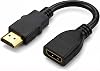 Extensor HDMI 4K de 1.5 pies, cable extensor HDMI corto 2.1 4K@30Hz/60Hz, adaptador HDMI macho a hembra de ultra alta velocidad compatible con Roku TV Stick, Xbox PS5/PS4, reproductor Blu Ray, HDTV, laptop PC, impresora 1