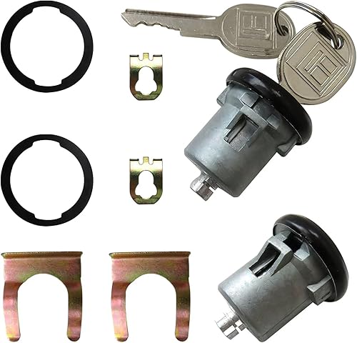 Miniatura 7 de 1 par de cilindros de bloqueo de puerta de repuesto con llaves para Chevrolet Corvette 1960-1982