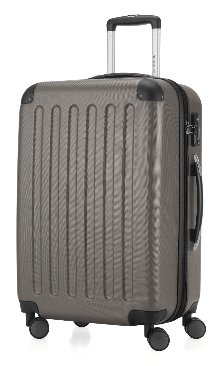 Hauptstadtkoffer Spree - Mittelgroßer Hartschalenkoffer, TSA, 4 Rollen, Koffer, Trolley, Rollkoffer, Reisekoffer, Volumenerweiterung, 65 cm, 74 Liter, Graphite
