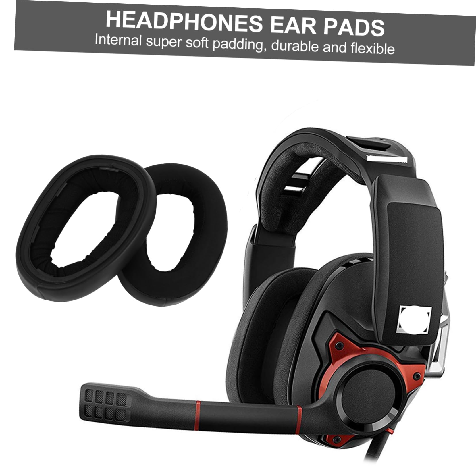 jojofuny 3paia Cuscinetti Auricolari Spugna Per Cuffie Ricambio Ergonomico Per Comfort Prolungato Compatibile Con Gsp