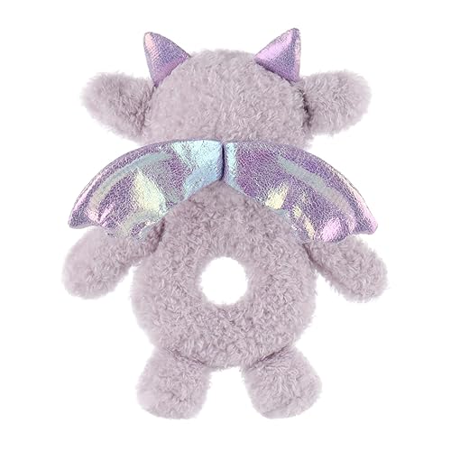 Miniatura 5 de Apricot Lamb Sonajero suave de dragón morado para niños y niñas, juguete de sonajero de peluche adorable para el recién nacido, 0-3 meses, 0-6 meses