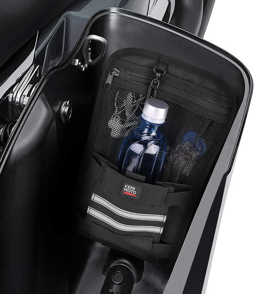 KEMIMOTO Saddlebag Organizers 2 Packs Universal for Touring Motorbike Models for Street Glide Road Glide Road King Motorcycle Saddle Bag Organizers