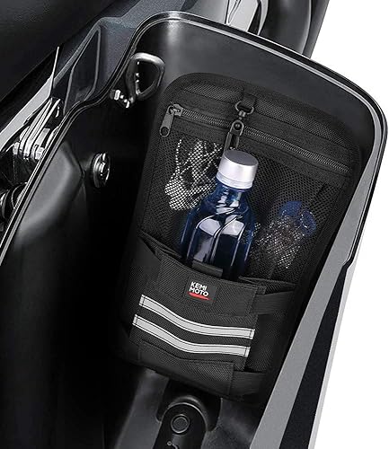 Miniatura 2 de KEMIMOTO Organizadores de alforjas universales para modelos de moto de turismo, para Street Glide Road Glide Road King, organizadores de bolsas de