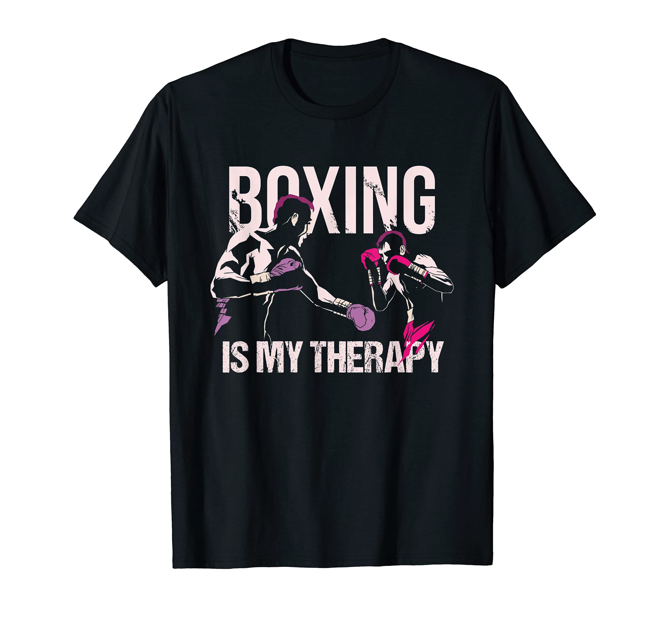 Funny Boxer Boxing Coach Player NoveltyFunny Boxer Boxing Coach Player Boxing is my Therapy T-Shirt
