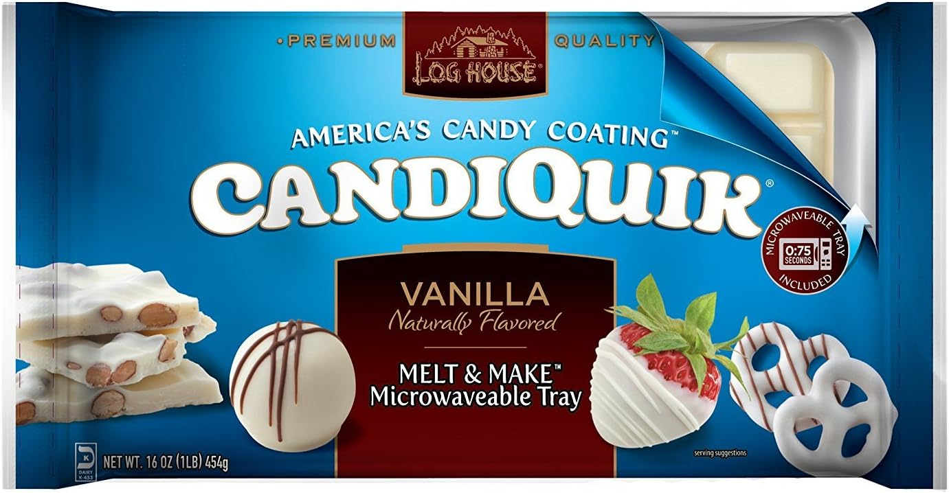 Log House Vanilla Candiquik, 16-Ounce Packages (Pack of 6)