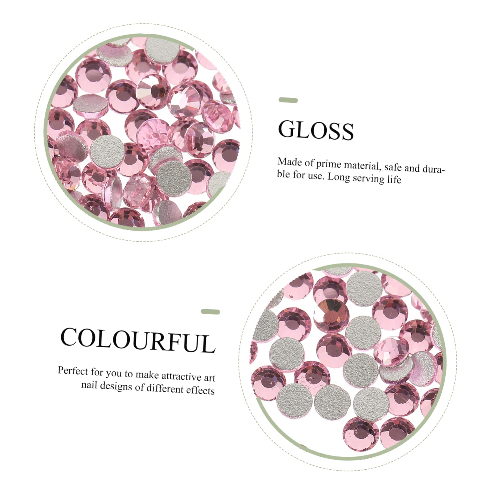 4 Pezzi Kit per Unghie Flatback Trasparente per Decorazioni Nail Art per Diy e Accessori Moda Facile Applicazione per Unghie Naturali e Artificiali