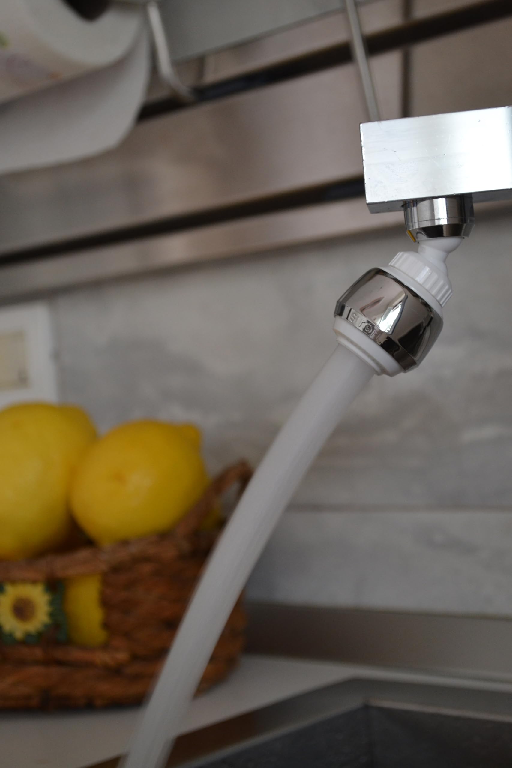 Siroflex Sirius Aeratore Doccetta Rubinetto Cucina Cromato Bianco Made in Italy 2505/50S