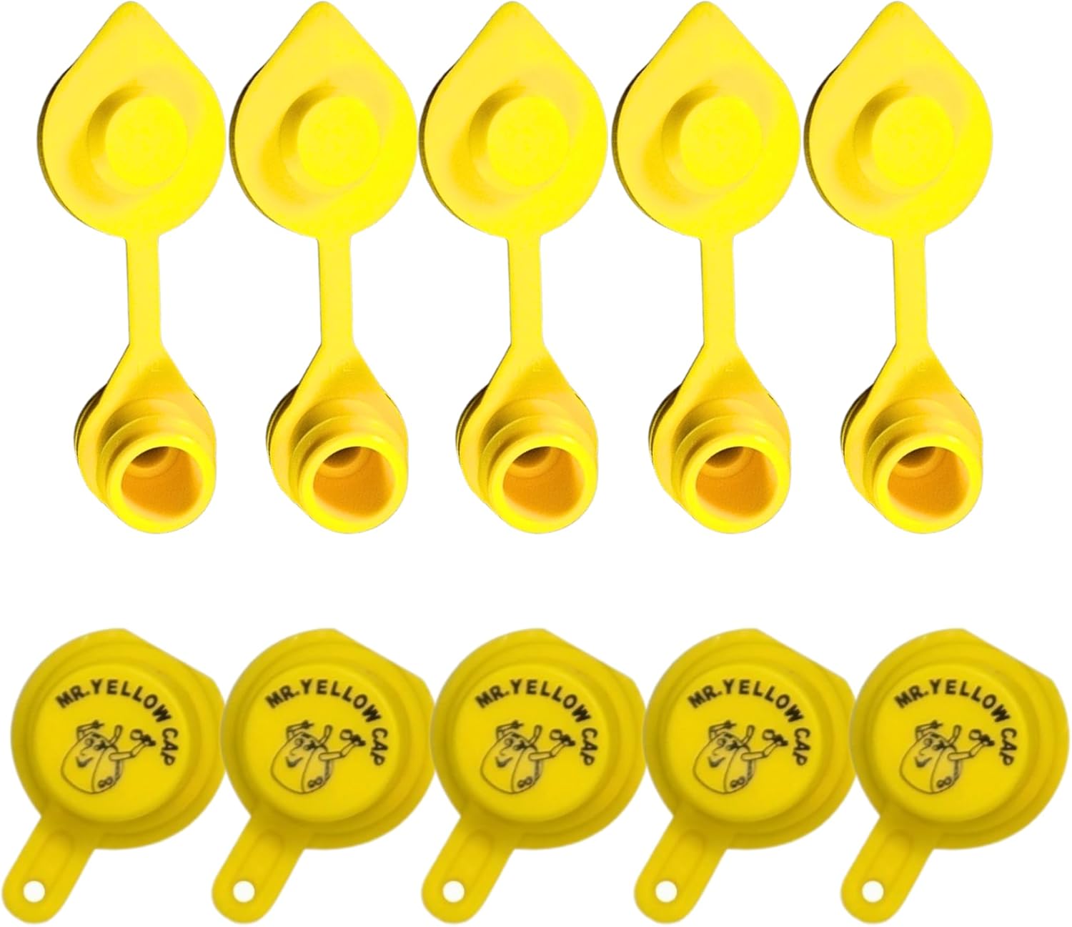 500pcs Yellow Gas Can Vent Caps - Can Vents for Plastic Cans & Metal Fuel Jugs, Vent Kit for Blitz Gas Can, Fuel Can Vent Caps for 5 Gallon Can Air Vent Kit